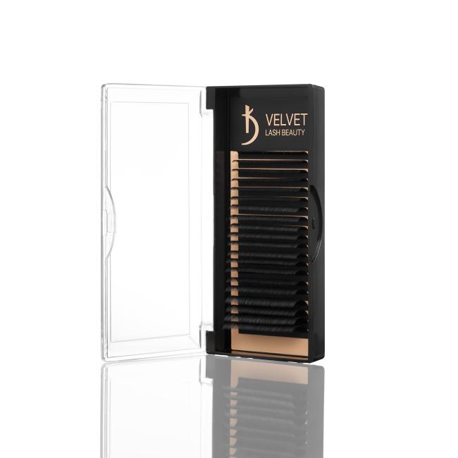 Вії для нарощування Velvet Lash Beauty 0.7 LС Mix (20 рядів, довжина 6-15)